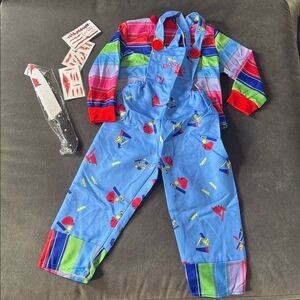 Kids Unisex Chucky Child’s Play Halloween Costume Size S 3/4 years NEW
